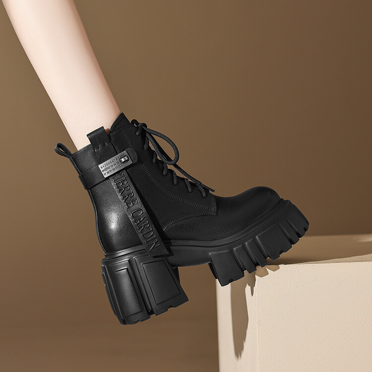 Chelsea Boots for Women with Chunky Heel and Platform