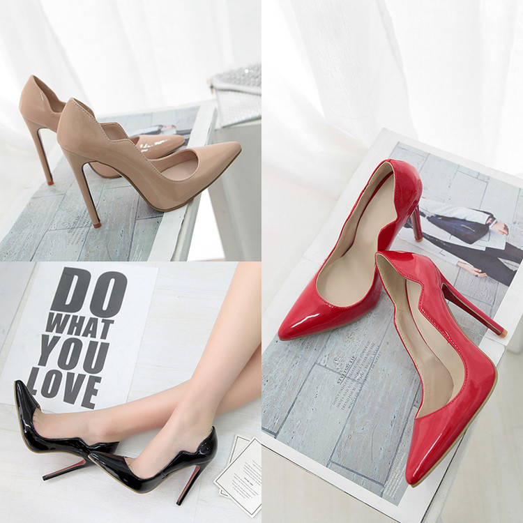Patent Leather Mary Jane High Heel Pumps for Women - Image 3