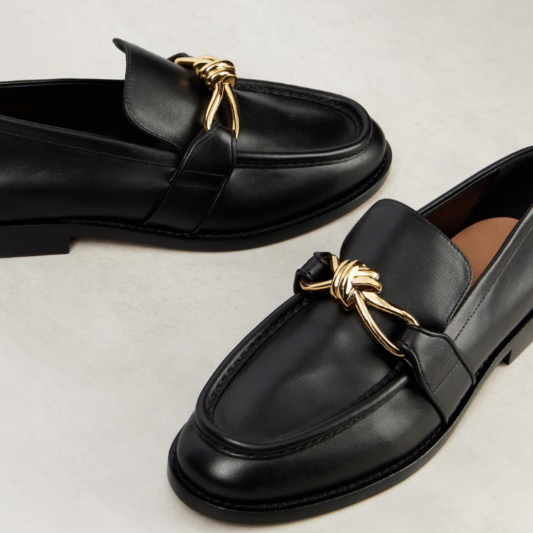 Women's Leather Loafers Low Heel Round Toe Casual Shoes - Image 5