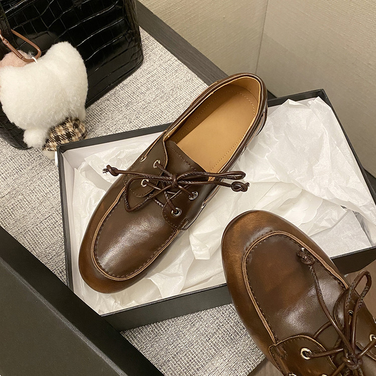 Women's Minimalist Leather Loafers - Spring 2025 Casual Flats - Image 5
